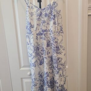 GAP Blue and White Floral Skirt